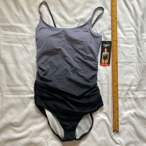 Black Ombré colored Speedo one piece suit